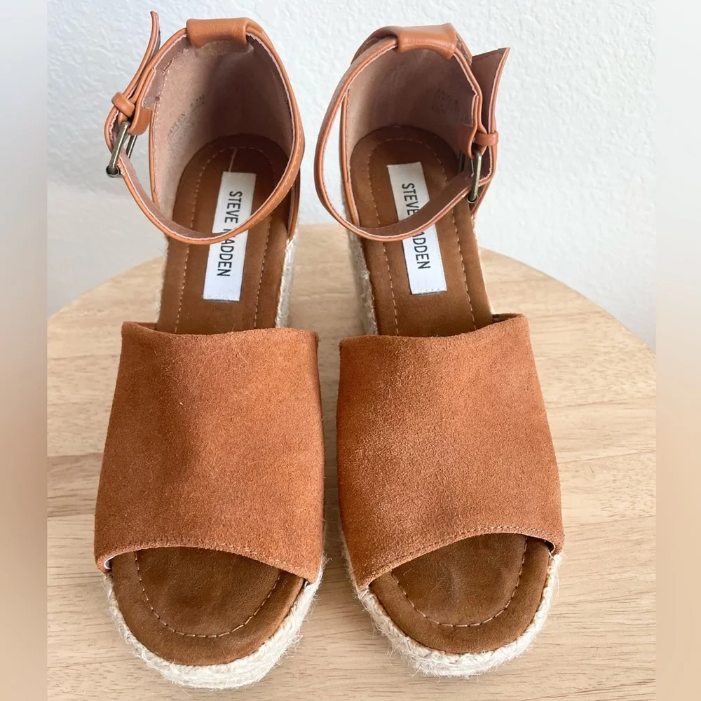 Steve Madden Jaylen Wedge Ankle Strap Espadrille Sandal
